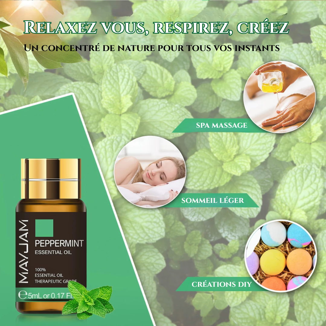 Coffret Huiles Essentielles – Luxe Sensoriel (20 x 5ml) | Aromathérapie & Bien-être