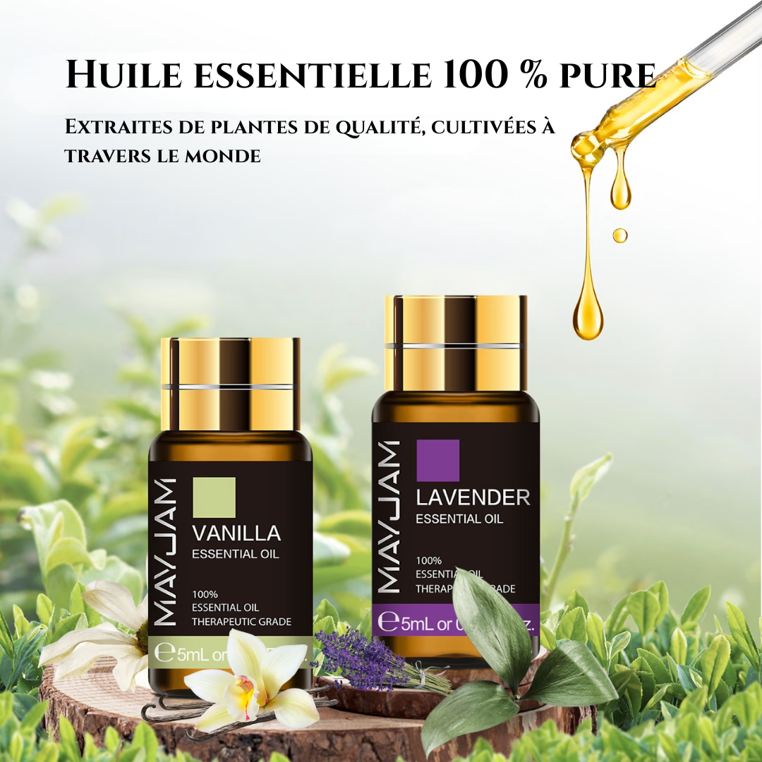 Coffret Huiles Essentielles – Luxe Sensoriel (20 x 5ml) | Aromathérapie & Bien-être