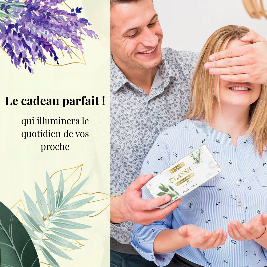 Coffret Huiles Essentielles – Bouquet Floral (6 x 10ml) | Aromathérapie & Bien-être