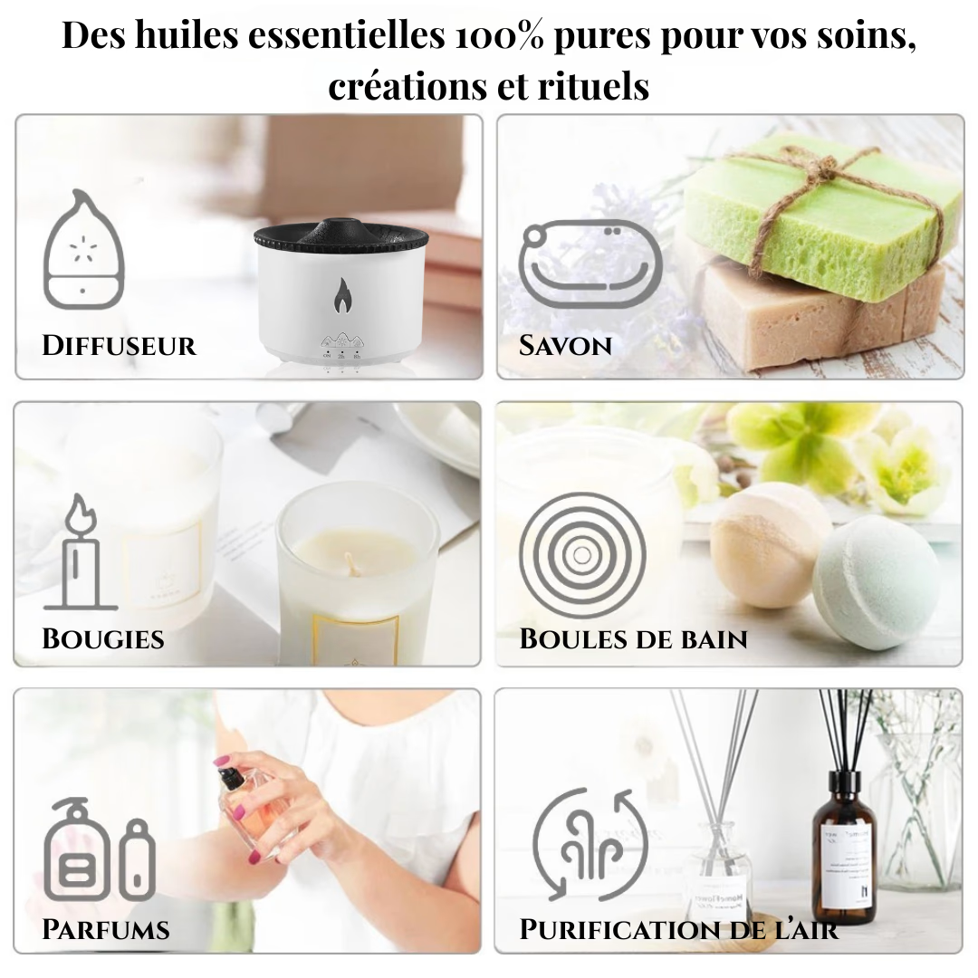 Coffret Huiles Essentielles – Luxe Sensoriel (20 x 5ml) | Aromathérapie & Bien-être
